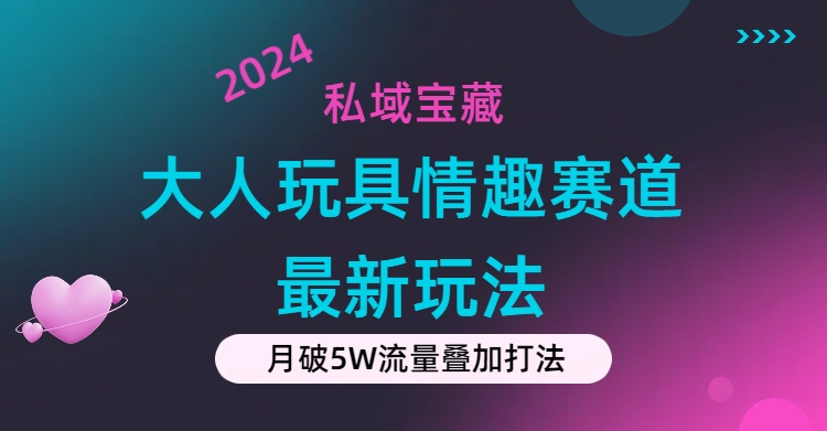 （11541期）私域宝藏：大人玩具情趣赛道合规新玩法，零投入，私域超高流量成单率高-网创学习网