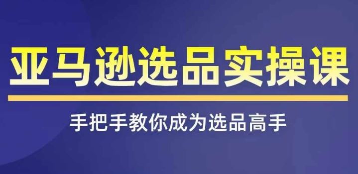 亚马逊选品实操课程，快速掌握亚马逊选品的技巧，覆盖亚马逊选品所有渠道-网创学习网