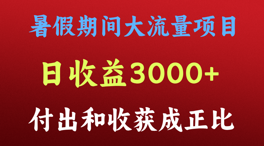 一天收益3000+，暑假期间， 这个项目才是真火-网创学习网