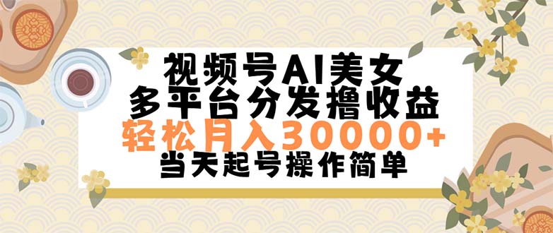 （11684期）视频号AI美女，轻松月入30000+,操作简单轻松上手-网创学习网