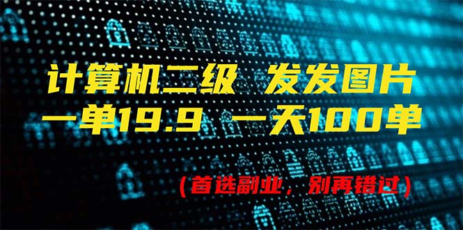 （11715期）计算机二级，一单19.9 一天能出100单，每天只需发发图片（附518G资料）-网创学习网