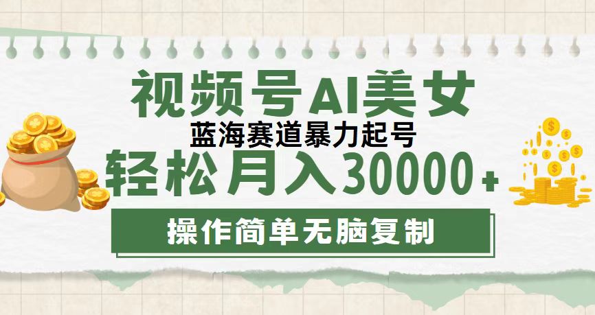 （12087期）视频号AI美女跳舞，轻松月入30000+，蓝海赛道，流量池巨大，起号猛，无…-网创学习网