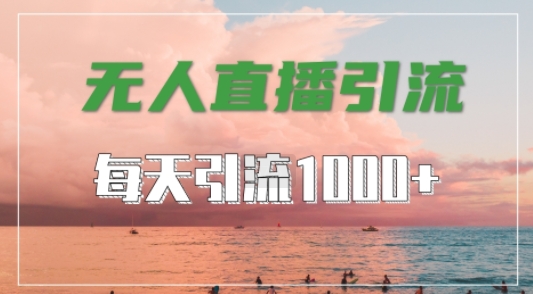 抖音快手视频号全平台通用，无人直播引流法，超暴力引流1000+高质量精准创业粉【揭秘】-网创学习网