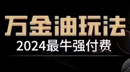 2024最牛强付费，万金油强付费玩法，干货满满，全程实操起飞-网创学习网